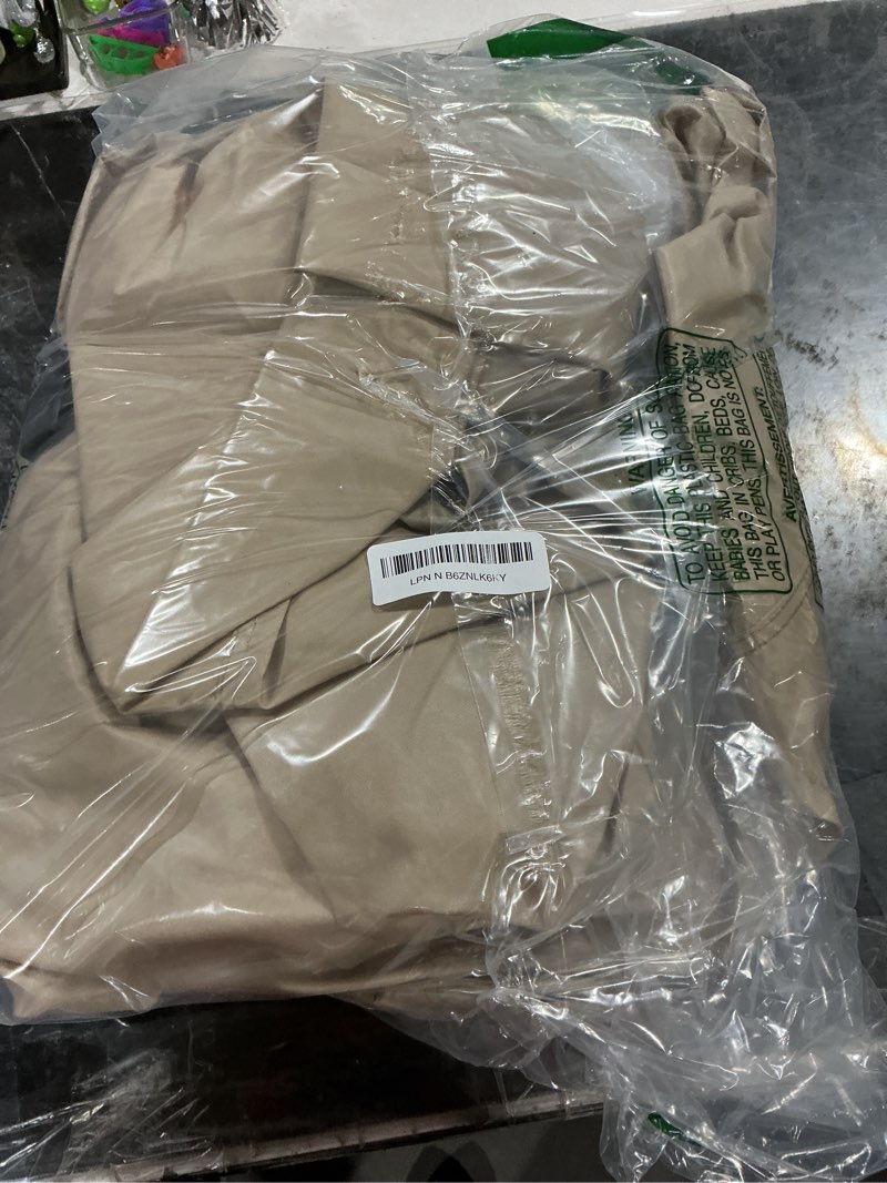 Condition photo showing New/Like New for outdoorlines waterproof outdoor patio sectional cover - uv resistant & windproof v-shaped patio furniture covers for deck, lawn and backyard, 420d heavy duty couch cover 89" l (on each side) camel camel v shaped - 89" l x 89" l