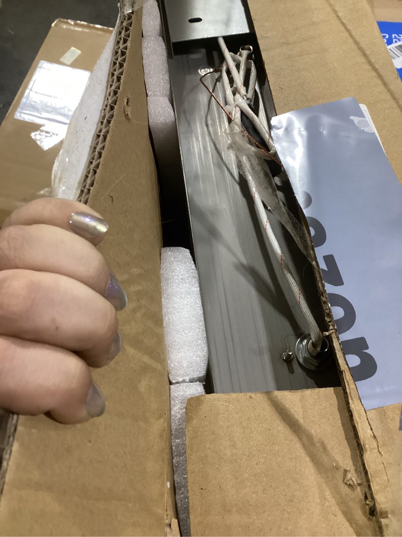 Condition photo showing Good Condition for Brushed Nickel Bathroom Vanity Light, (24in Dimmable) 3-Light Bathroom Light Fixtures Over Mirror, LED 5500K Vanity Lights with 360°Rotating Lamp Head Nickel-Dimmable 3-Light,24Inch