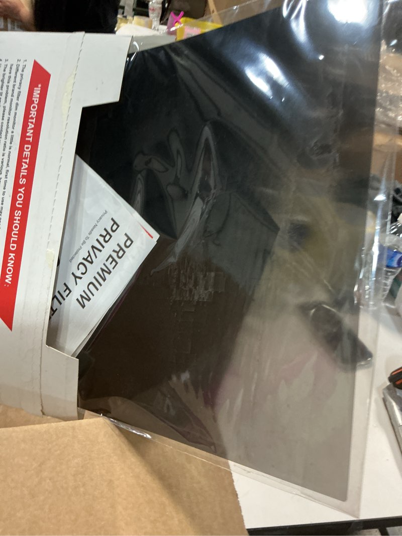 Condition photo showing Good Condition for Computer Privacy Screen Filter for 27 Inch 16:9 Widescreen Monitor, Anti-Spy/Anti Glare Protector Office Accessories - WxH: 23 9/16" x 13 1/4" (598mm x 337mm) (Not for 27" 16:10)