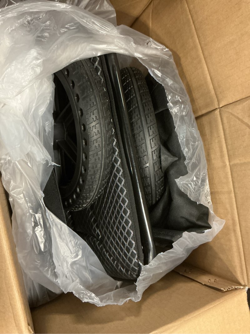 Condition photo showing Good Condition for Wheelchairs for Adults Transport Chair Lightweight Foldable with Handbrakes, 20lbs Transport Wheelchair Lightweight Foldable for Seniors, 15 Inch Seat, Supports 270lbs (15 Inch Seat)