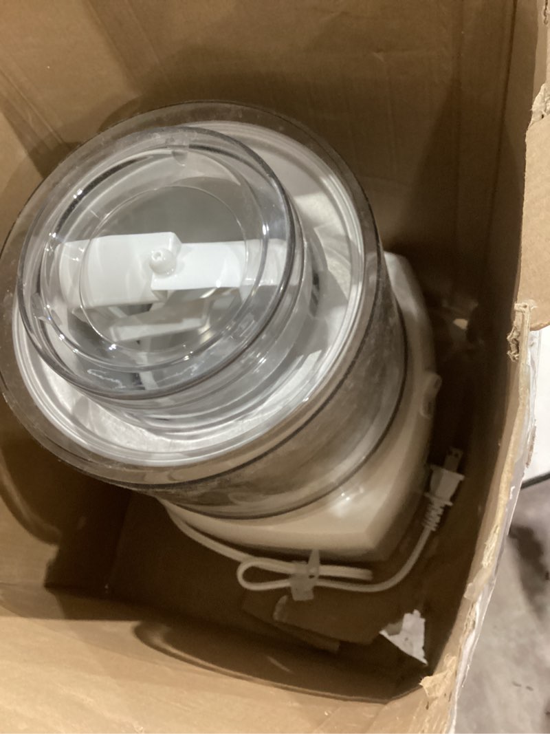 Condition photo showing Good Condition for cuisinart ice cream maker machine, 1.5 quart double insulated machine, sorbet and frozen yogurt maker, ready in 20 minutes, ice-21p1, white