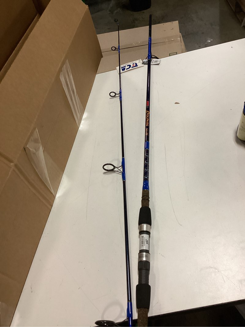 Condition photo showing New/Like New for fiblink 2-piece saltwater spinning fishing rod offshore graphite portable fishing rod (7 feet) 7' medium heavy
