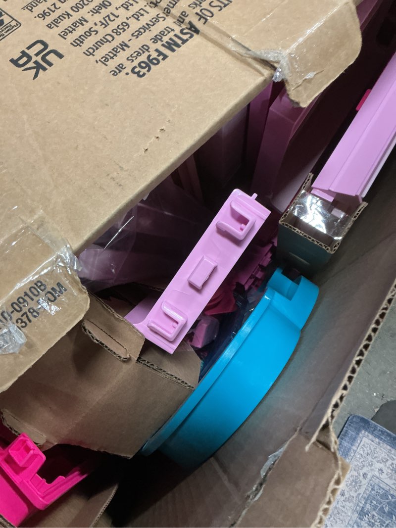 Condition photo showing As Is for Barbie Dreamhouse Pool Party Doll House with 75+ pc, 3 Story Slide: Adult Assembly, Fits 12 Inch Dolls