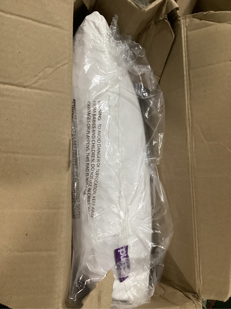 Condition photo showing Good Condition for Purple Harmony Pillow – Talalay Latex Foam Cooling Pillow for Combo or Side Sleepers, 360º Hex GelFlex Grid for No-Pressure Support and Luxurious Weightless Feel - Standard, Medium Feel, Med Height