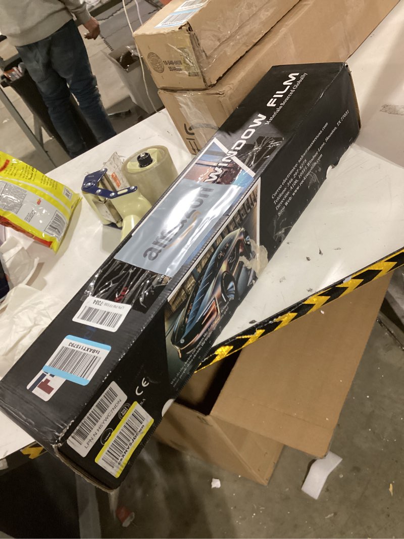 Condition photo showing Good Condition for RockRose Charcoal 2PLY Premium Carbon 20% VLT Car Window Tint 24 in x 100FT Window Film Heat, UV, and IRR Block Tint for Autos or Building Strong Adhesive Film Easy Shrink, Plotter Friendly 24 in x 100FT 20 Percent