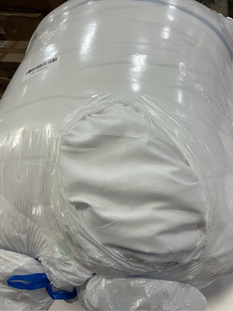Condition photo showing As Is for l lovsoul down alternative comforter oversize queen size duvet insert,all season duvet insert with corner tabs,white oversize queen 98x98inches oversize queen white