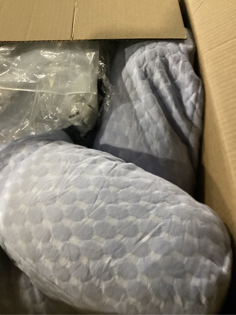 Condition photo showing Good Condition for HOMBYS Cooling U Shaped Pillow for Neck, Contour Shoulder Pillow for Side Sleepers, Ergonomic Body Pillows for Adults, Hug Pillow with Washable Cover for Back, Shoulder Pressure Reduce (Light Grey)