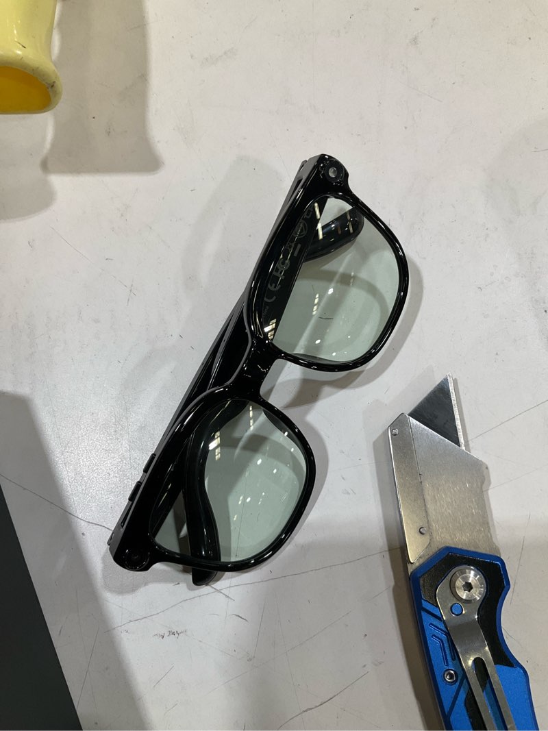 Condition photo showing Good Condition for ai glasses with camera,4k with audio bluetooth camera glasses for men women smart glasses 8mp 32g hd hidden video recording support live feed,150+ language translate, chart gpt, wifi black glasses frame