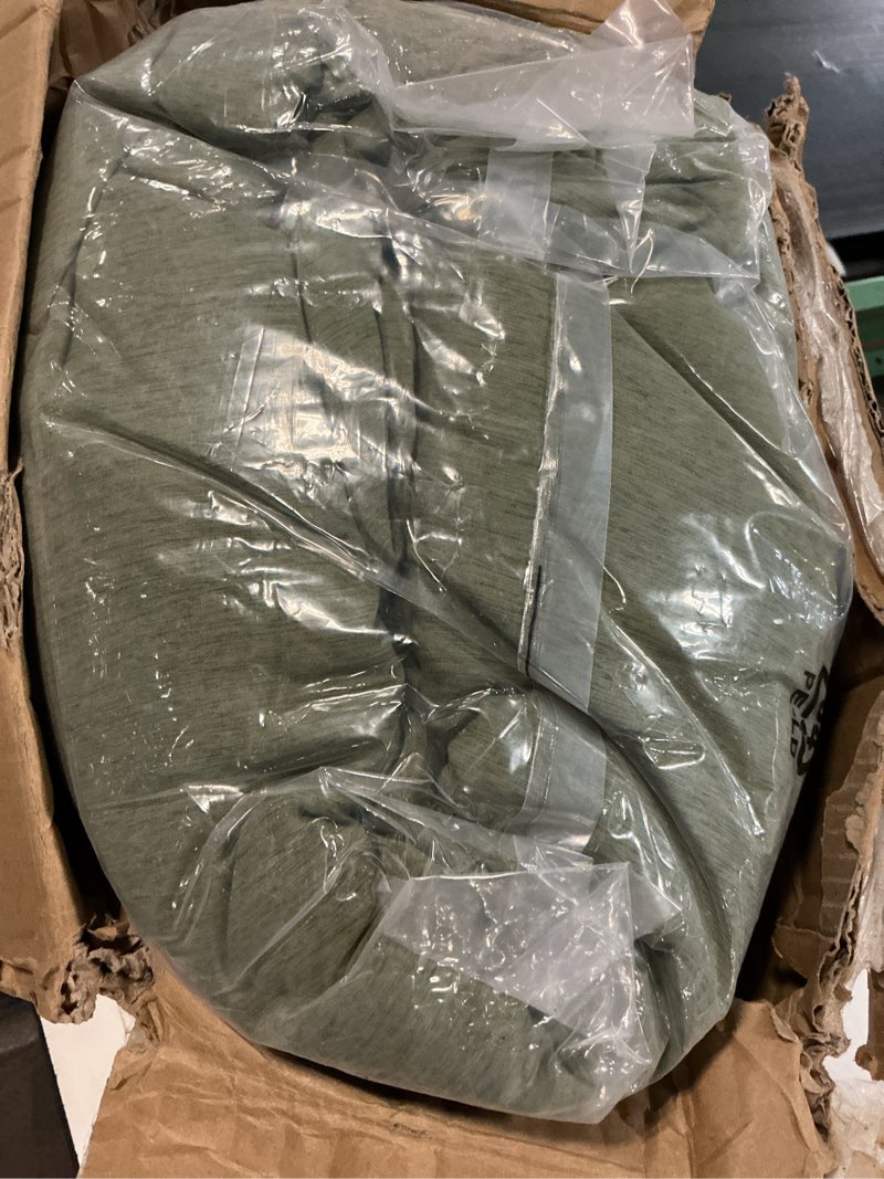Condition photo showing Good Condition for monbix king size comforter set, olive green king bed set reversible, king size comforter set 7 pieces, cationic dyeing bed in a bag with comforter, sheets, pillowcases & shams