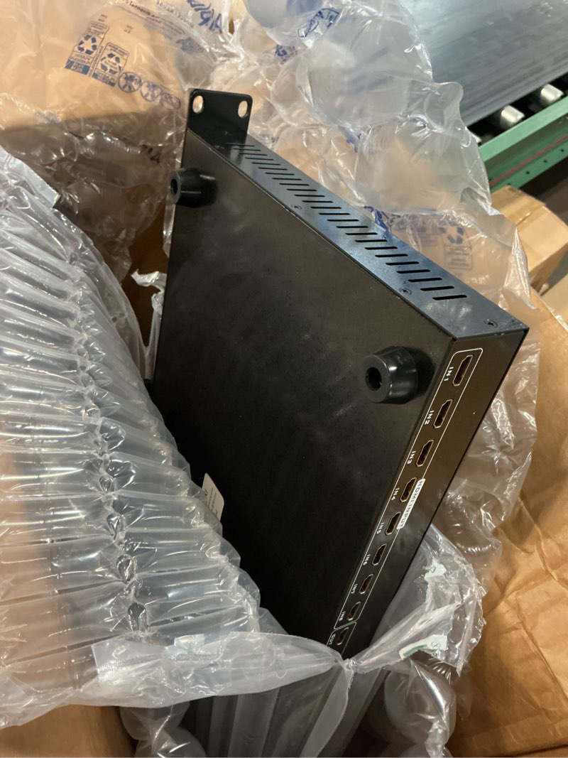 Condition photo showing Good Condition for mt-viki 4k hdmi matrix switch 8x8, 4k@30hz rack mount switcher & splitter with backlit rs232 lan port and edid, support web gui, built-in us adi chip (8 in 8 out)