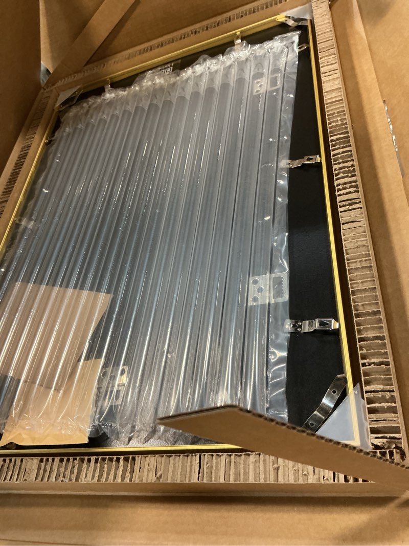 Condition photo showing Good Condition for homeforia a2 picture frame gold, high end metal 16.5 x 23.5 inches poster frames with mat 11.7 x 16.5 for photo, a2 size frames matted to a3 print, 16.5 by 23.4 hanging frame, tempered glass, set of 1