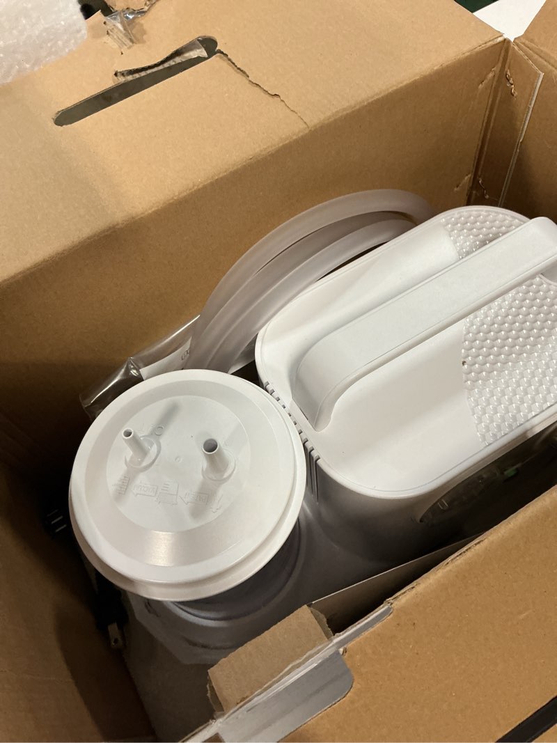 Condition photo showing As Is for 1000ml portable vacuum machine for home use, detachable collection bottle, 110v