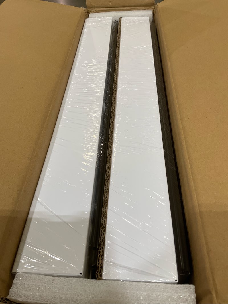 Condition photo showing As Is for 2Pack Expandable Pull Out Cabinet Organizer 21"Deep With Raising Pad for Framed Cabinets, Upgrade 3 Slide Rails Slide Out Drawers, Roll Out Shelves Adhesive,Adjustable Width 12.05"-20.4"White