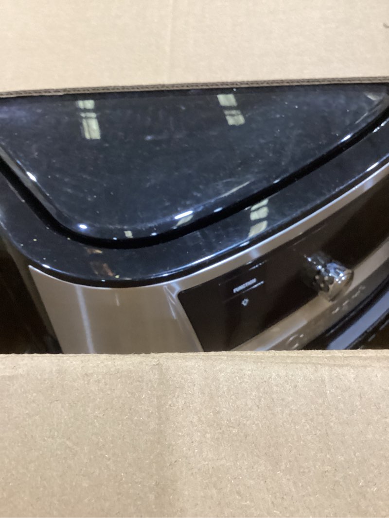 Condition photo showing As Is for Cuisinart Air Fryer, 9-Quart Basket Stainless Steel Fryer Oven with 6 Presets to Roast, Bake, Broil, Air Fry, Dehydrate and Keep Warm, Dishwasher-Safe Parts, Quick & Easy Meals, AIRX-221, Black