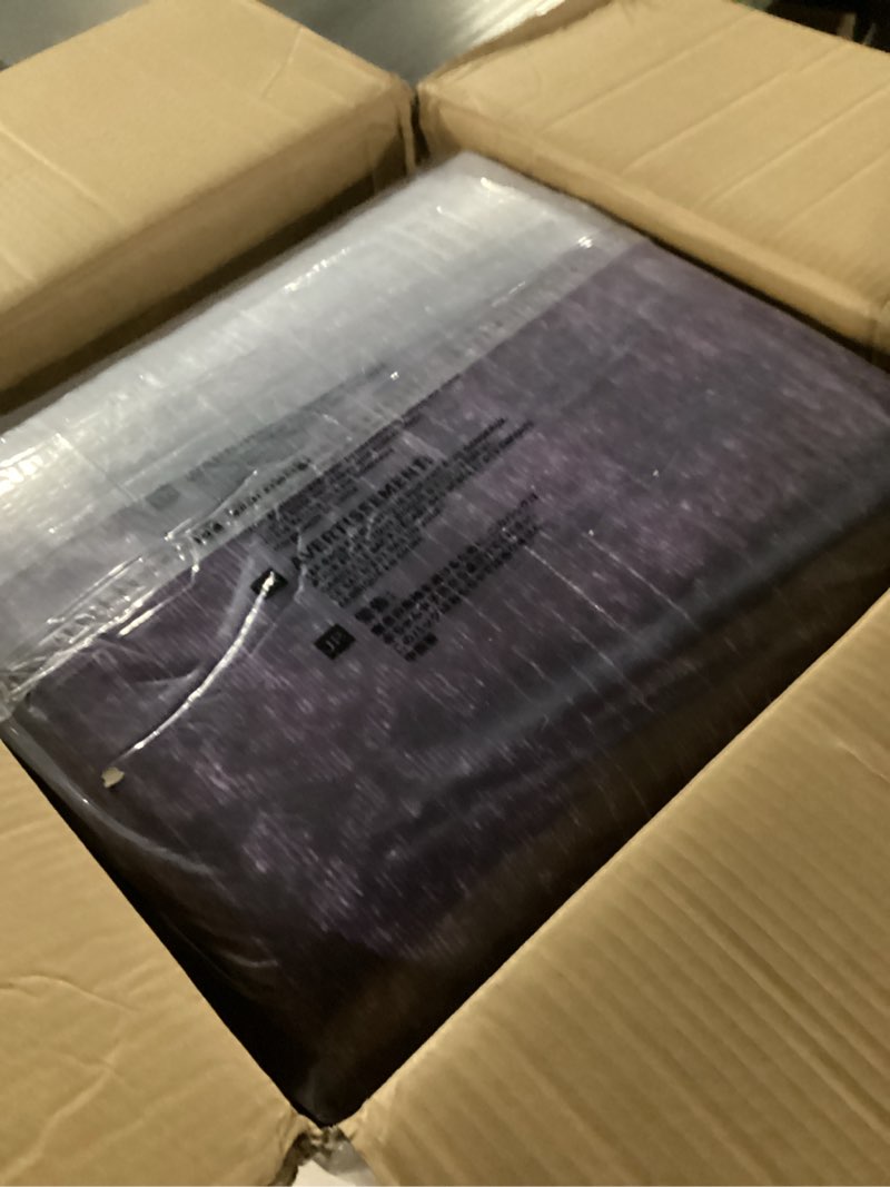 Condition photo showing New/Like New for Kokia Abstract Area Rugs 9x12 Bedroom Washable Decor Low Pile Non-Slip Non-Shedding Indoor Carpet Foldable Stain Resistant Floor Mat Living Room Dining Room, Purple Rug, Oslo Dusty Graphite/Plum/Violet/Dusty 9' x 12' (Rectangular)