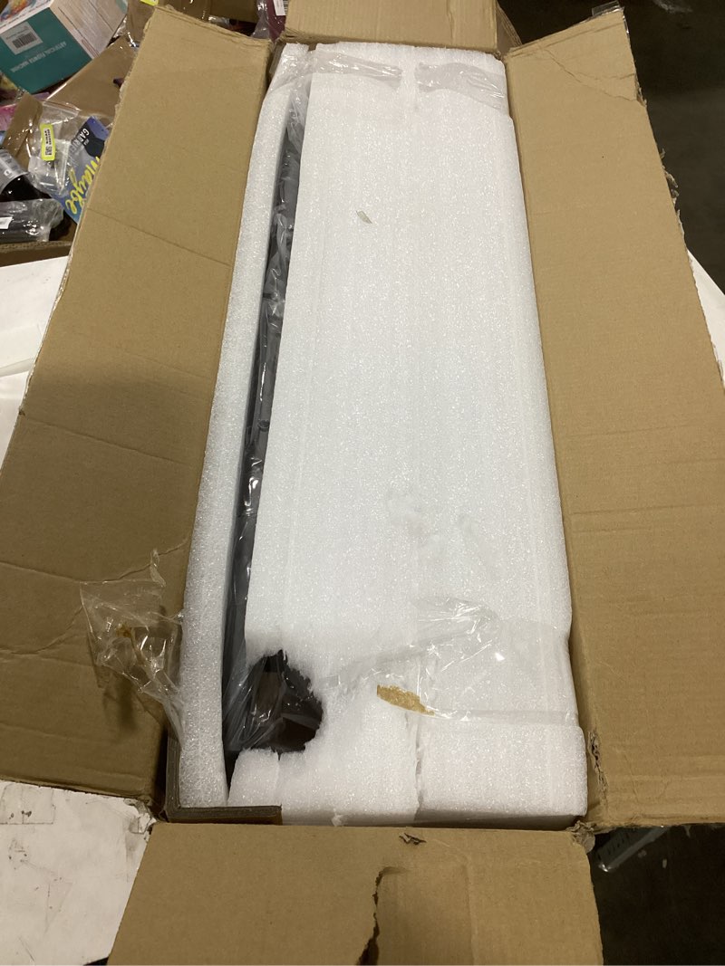 Condition photo showing Good Condition for 4-Light Farmhouse Bathroom Vanity Light, Wood Bathroom Lighting Fixtures Over Mirror, Black Bathroom Light Fixtures with Cage Metal Shade, Rustic Vanity Light with E26 Base