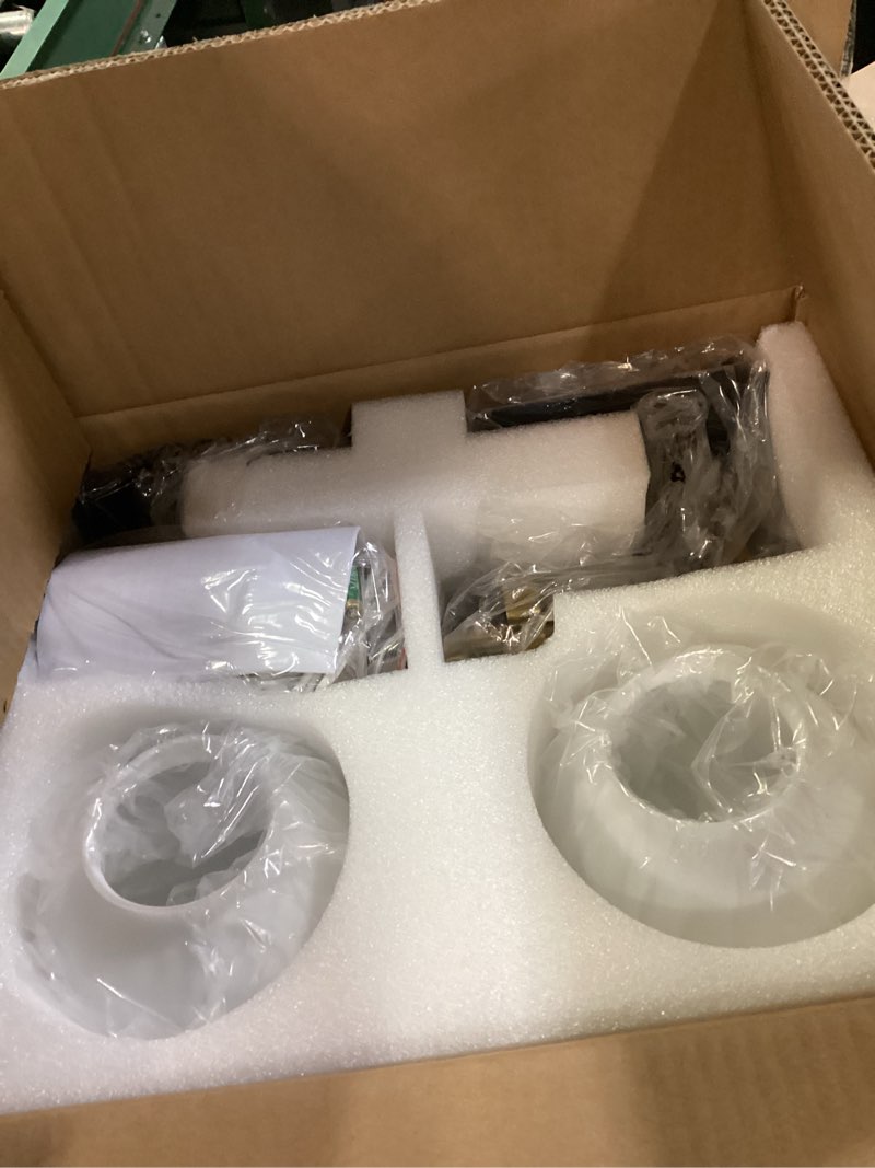 Condition photo showing New/Like New for Rechargeable Battery Wall Sconce 2 - Wireless, 3 Color Temperature, Dimmable, Remote, Touch Control for Living Room, Bedroom Black Gold with White Lampshade 2 Pack