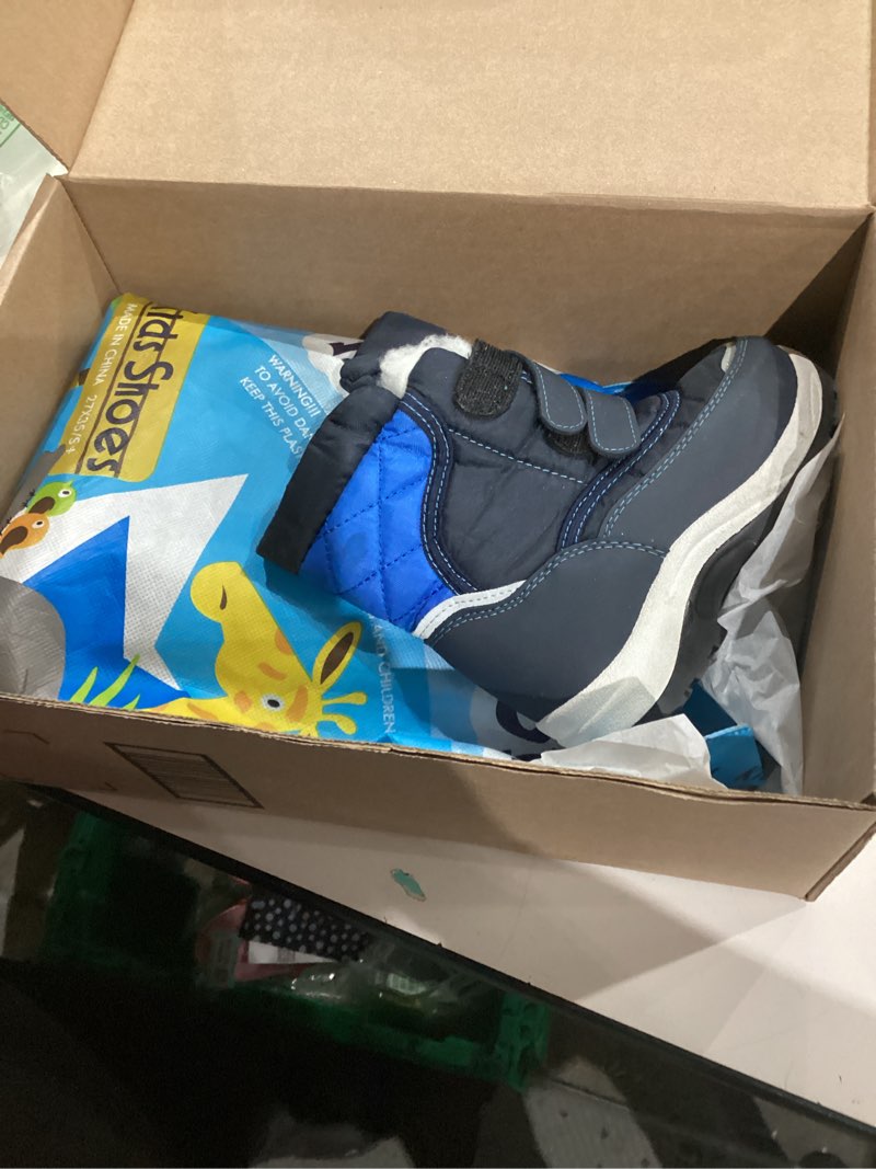 Condition photo showing Good Condition for Apakowa Kid's Boys Girls Winter Snow Boots (Toddler/Little Kid) 10 Toddler Blue2