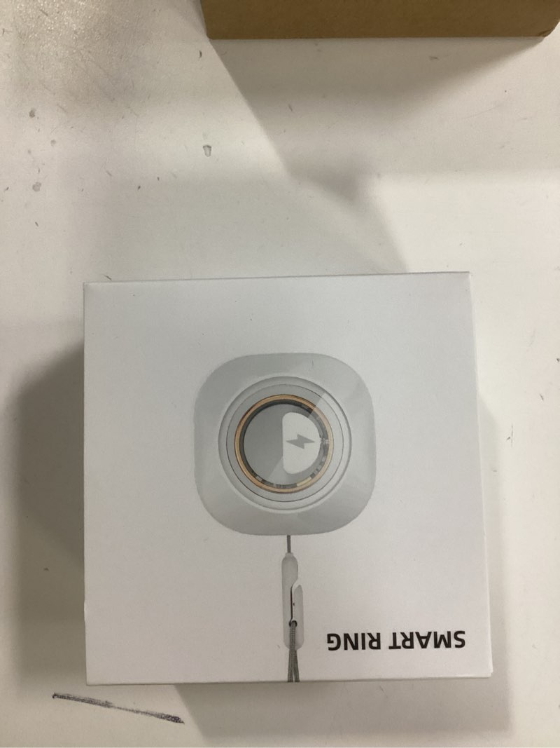 Condition photo showing Good Condition for Smart Ring for Women Men, Health Fitness Tracker Ring, IP68 Waterproof Rings, Sleep Ring with Charging Case and Ring Protector, Remote Photography, Family Care, No App Fees(Silver, 7#) Silver 7#