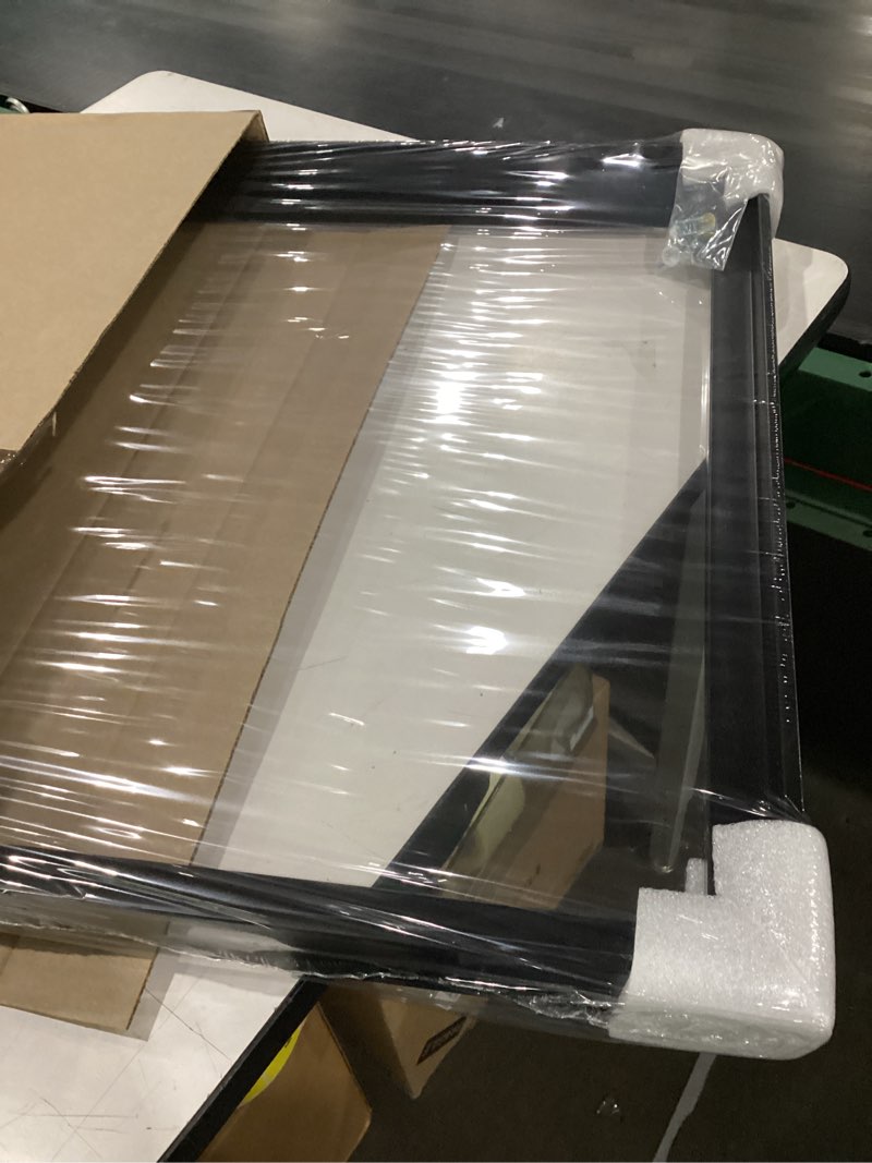 Condition photo showing New/Like New for canvas floater frame for paintings, fits up to 1.25" deep canvas, diy floating picture frame for canvas prints, wall art frame for modern home décor, studio display and gallery hanging black 24x24