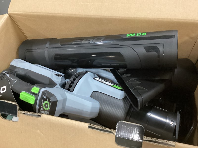 Condition photo showing As Is for ego 200 mph 880 cfm battery handheld leaf blower kit (battery & charger)