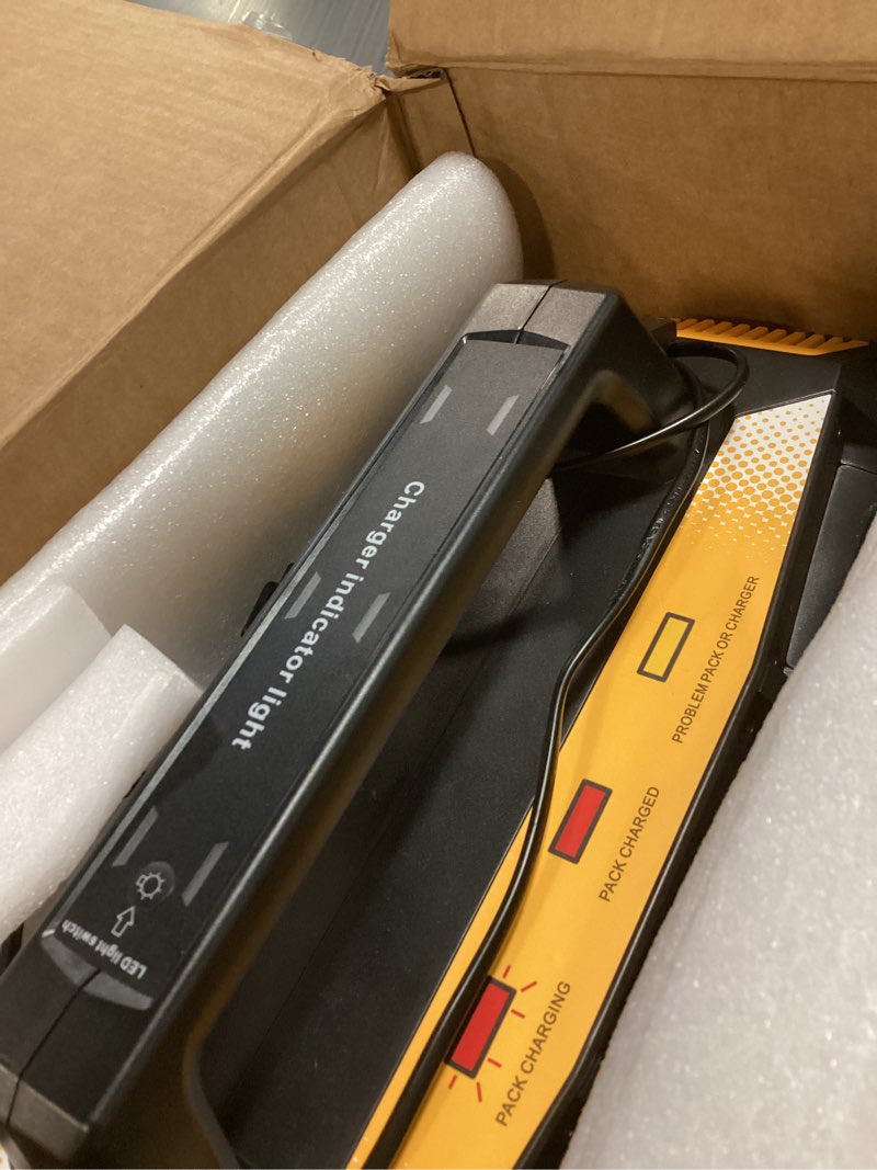 Condition photo showing Good Condition for adisipsoarin 1200w power inverter & 6a rapid charger for dewalt 20v battery – 6-port dc to ac 120v converter, 3 usb-a + 3 usb-c, 300lm led light for camping, travel, emergencies(battery not included)