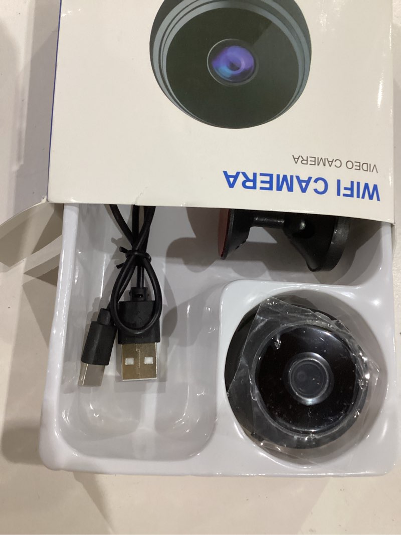 Condition photo showing Good Condition for elefocus hidden camera,2k mini camera,nanny cam hidden camera,wifi spy camera with night vision & motion detection,wireless indoor security camera for pet/baby/nanny black