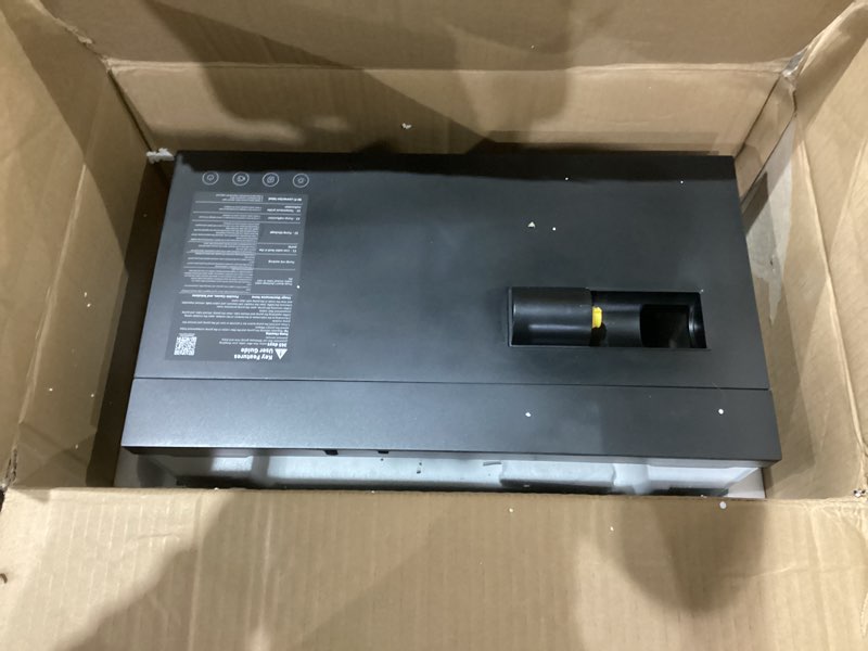 Condition photo showing As Is for Wonderfactory Smart Aquarium Fish Tank 5 Gallon Starter kit, Self Cleaning System Efficiency Filter 7 Color LED Lights Automatic Feeder Temperature Display Monitor HD Glass, Smart Control with Apps