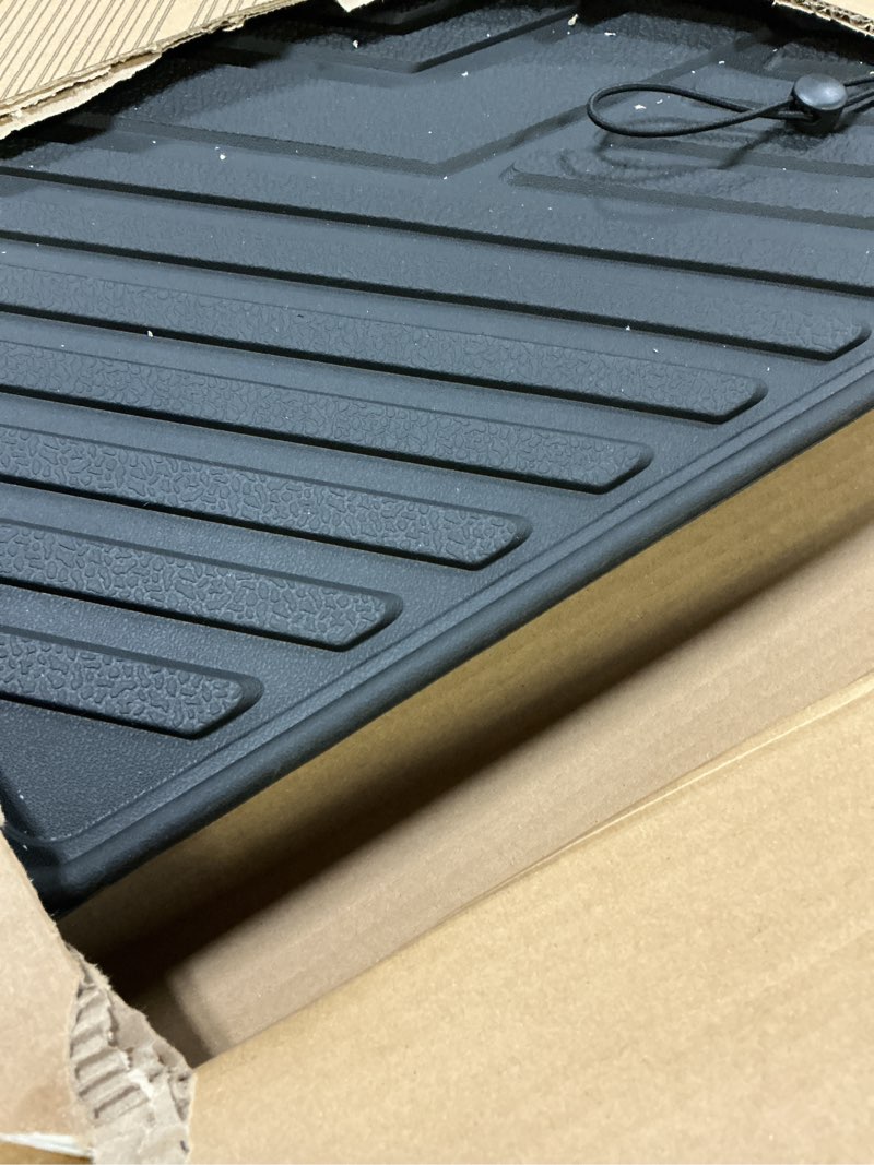 Condition photo showing Good Condition for lasfit cargo mat and backrest mat for mazda cx-90 / cx 90 phev 2024 2025 2026 7&8 seats(not for 6 seats) tpe custom fit all weather trunk liner waterproof cx90/cx90 phev cargo tray accessories, black cx90 | 2024-2026 | cargo liner & backrest mat