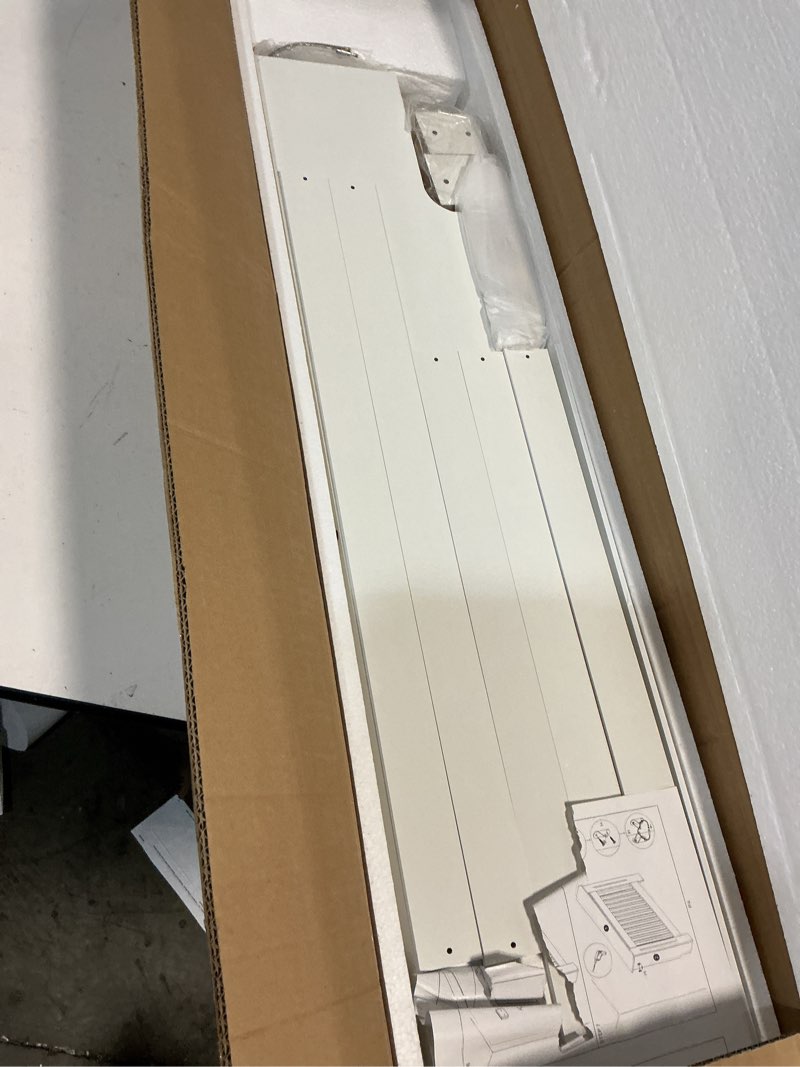 Condition photo showing Good Condition for radiator cover cabinet - 44"x36"x 7.5" solid wood heater enclosure shelf with top, for home decor and safe (white)