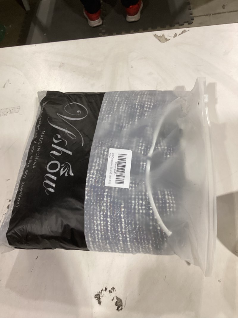 VFSHOW Womens Elegant Tweed Buttons Patchwork Business Work Office A-Line Midi Dress Crew Neck 2023 