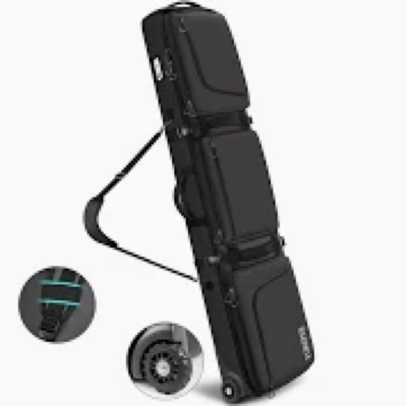 Wheeled ski bag, Ski bag with wheels, Large Capacity Padded Snowboard Bag