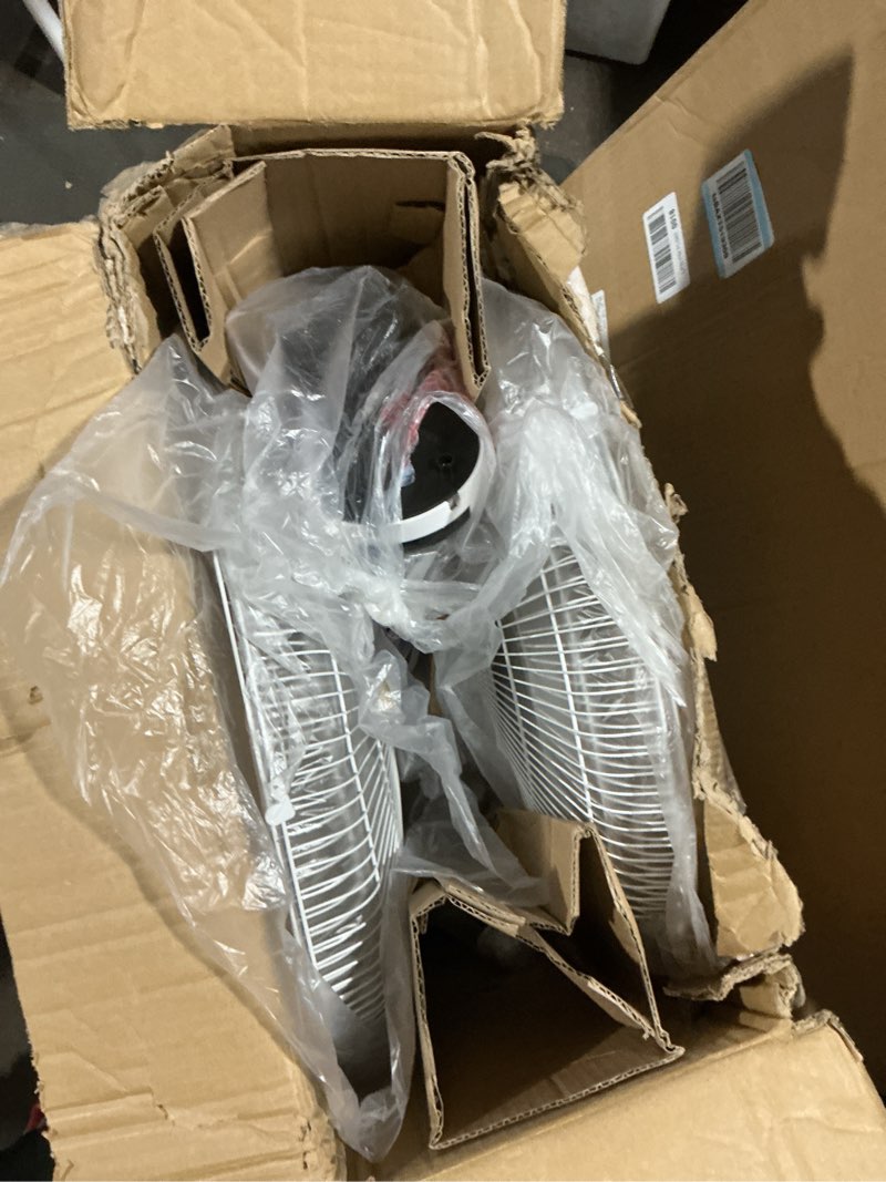 Condition photo showing As Is for spt sf-16d48wa: 16? dc-motor energy saving stand fan with remote and timer – piano white,16"