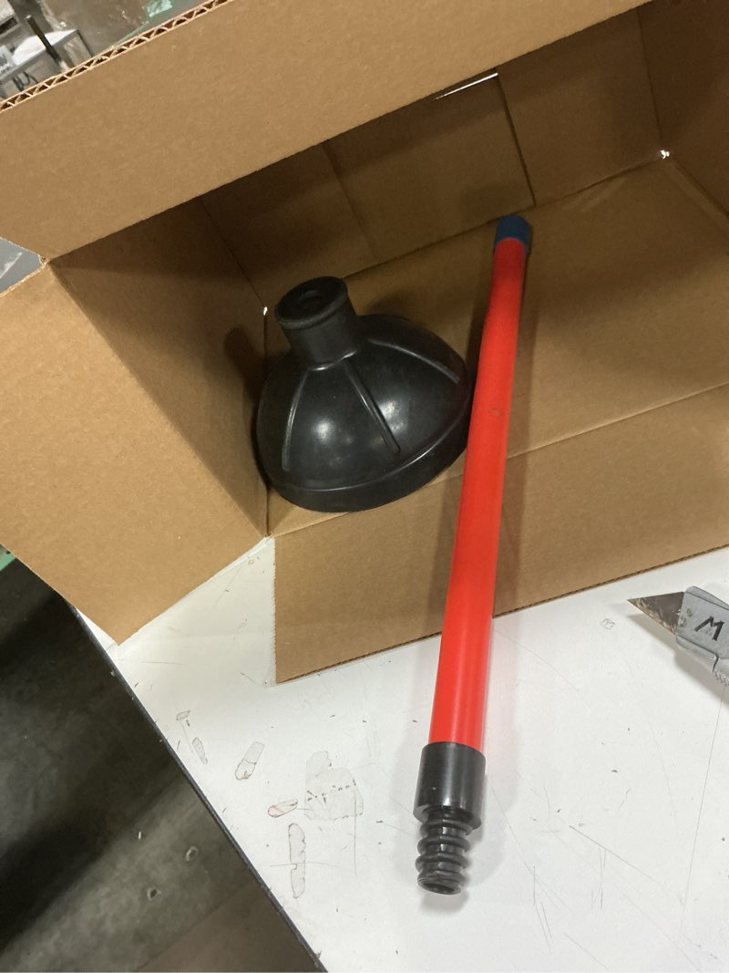 Condition photo showing Good Condition for Boardwalk BWK09201EA 18 in. Plastic Handle Toilet Plunger for 5-5/8 in. Bowls - Red/Black