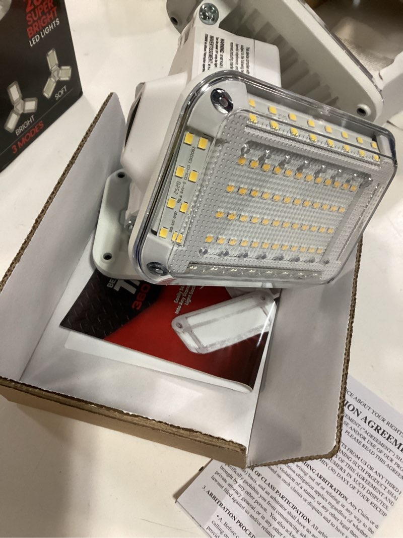 Condition photo showing New/Like New for bell + howell 5500-lumen led screw-in ceiling-mounted work light