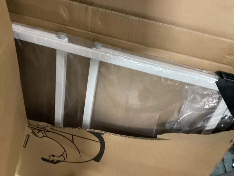 Condition photo showing New/Like New for Folding Desk - 31.5" Wood Top Foldable Desk for Small Spaces | No Assembly Required Compact Desk for Home Office, Writing, and Study Beige 31.5"W x 15.7"D