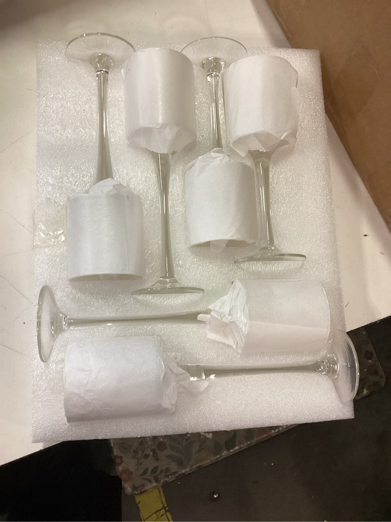 Condition photo showing As Is for glass candle holder for table centerpiece - tall tea lights, elegant clear long stem for pillar and floating candles - wedding, party, home decor set of 30 10 sets?30 pcs?