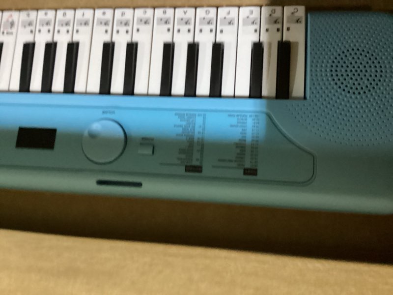 Condition photo showing Good Condition for rockjam 49 key usb keyboard piano with lessons & keynote stickers baby blue