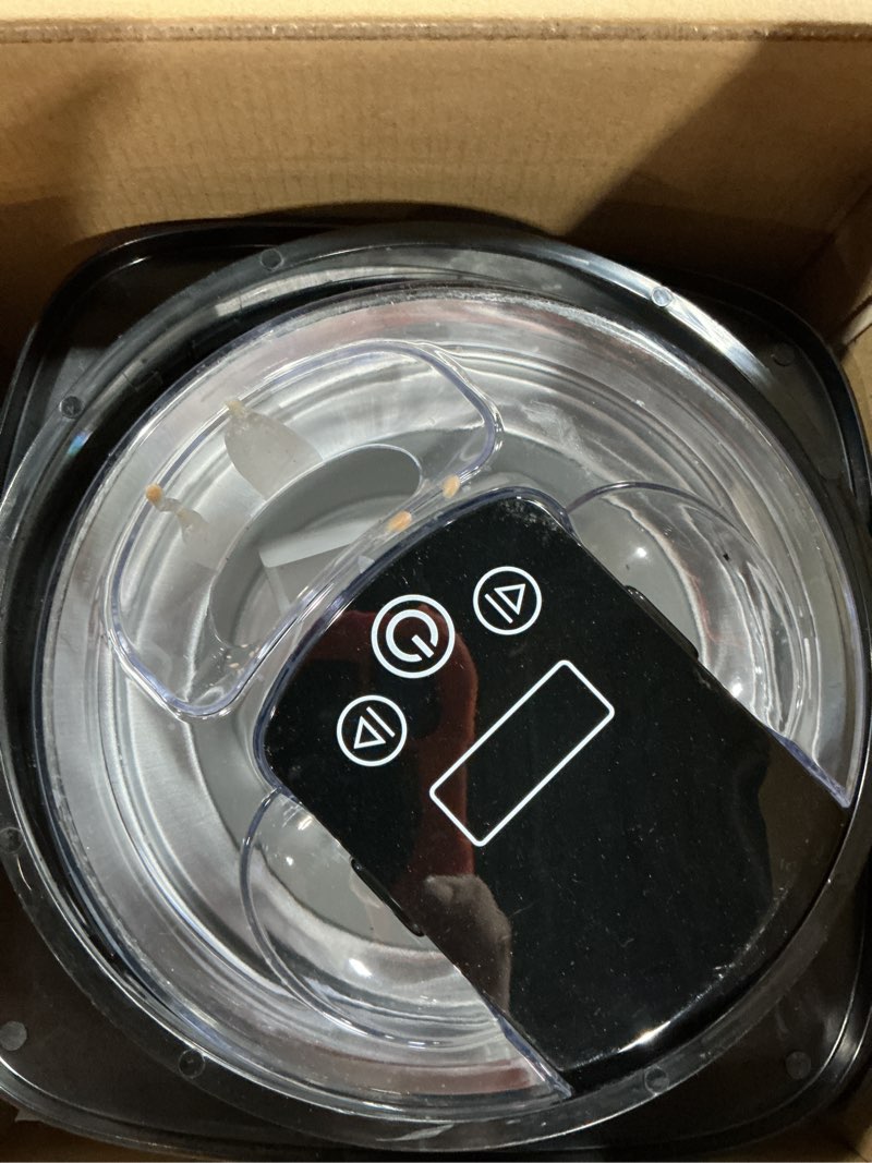 Condition photo showing New/Like New for Nostalgia 2-Quart Electric Ice Cream Maker – Make Homemade Ice Cream, Gelato, Sorbet & Frozen Yogurt – No Salt/Ice Needed, Digital Controls, Mix-In Chute & Freezing Gel Canister – Stainless Steel 2 QT Digital Stainless Black
