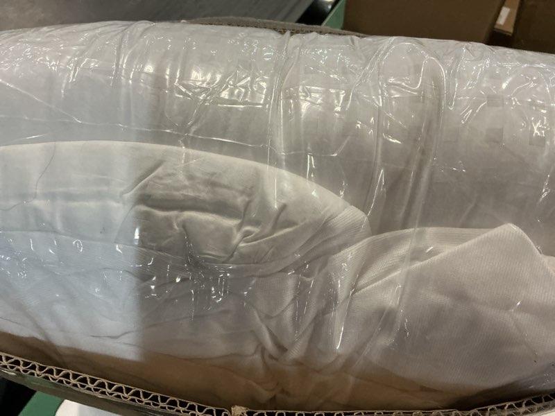 Condition photo showing As Is for easeland queen size mattress pad pillow top mattress cover quilted fitted mattress protector cotton top stretches up 8-21" deep pocket cooling mattress topper (60x80 inch, white) white queen