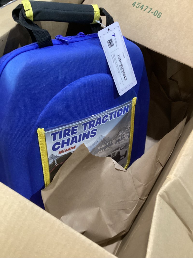 Condition photo showing New/Like New for Snow-Chains Auto Fixing 1 Min Quick Installation Tire-Chains, Heavy-Duty Emergency Tire Traction Chain for Pickup Trucks and Off-road SUV Car Tires 255 265 275 285 295 - Set of 2 (HYR-A)