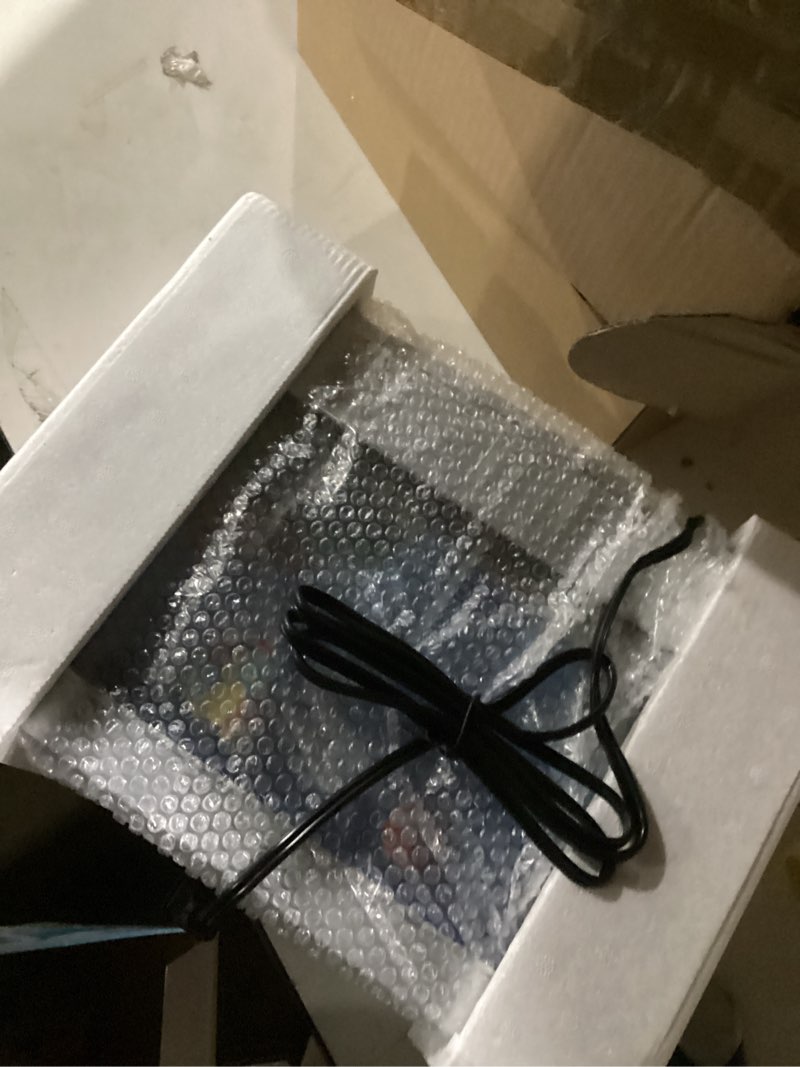 Condition photo showing New/Like New for Aquarium Night Light with Rotating Castle Scene - Moving Picture Projection, White Mood Light for Bedroom/Office Decor, Unique Gift Idea