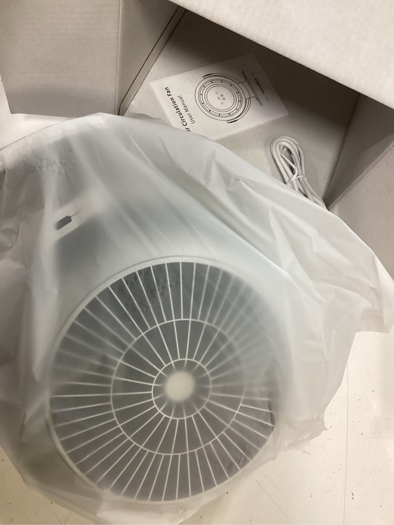 Condition photo showing Good Condition for desk fan for office, 90°oscillating fan with 6000mah rechargeable, 10 speeds 4h timer 270°tilt adjustment, 28db ultra-quiet portable personal table fans, gifts for christmas women men home silver