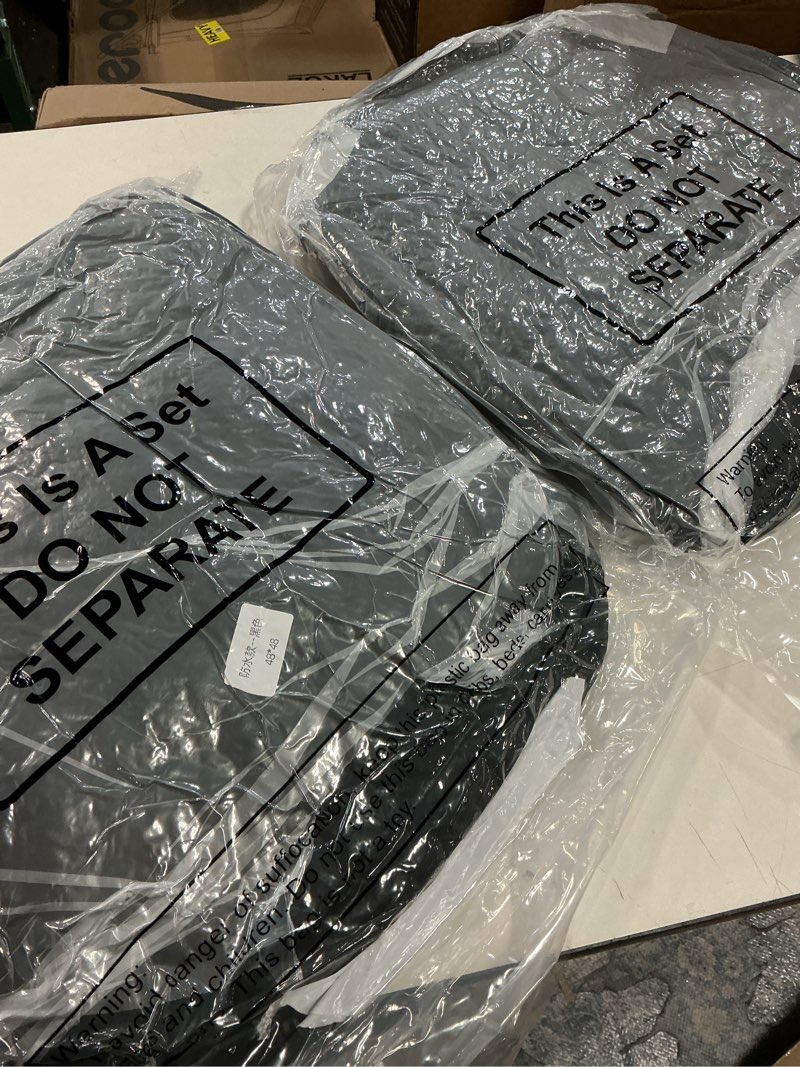 Condition photo showing New/Like New for Skechers Premium Leather Car Seat Cover – Front Seat, Durable, Breathable, Universal Fit for Cars, SUVs, and Trucks - Black