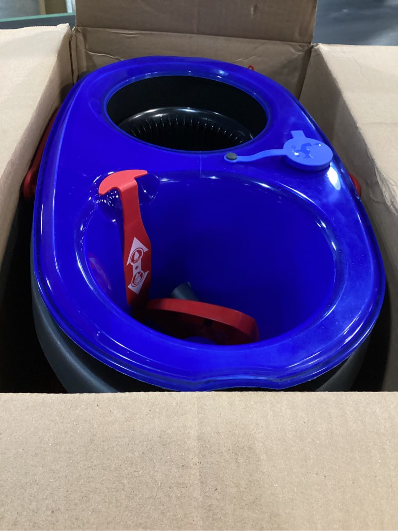 Condition photo showing Good Condition for o-cedar rinseclean spin mop & bucket system | clean with water | removes 99% of bacteria