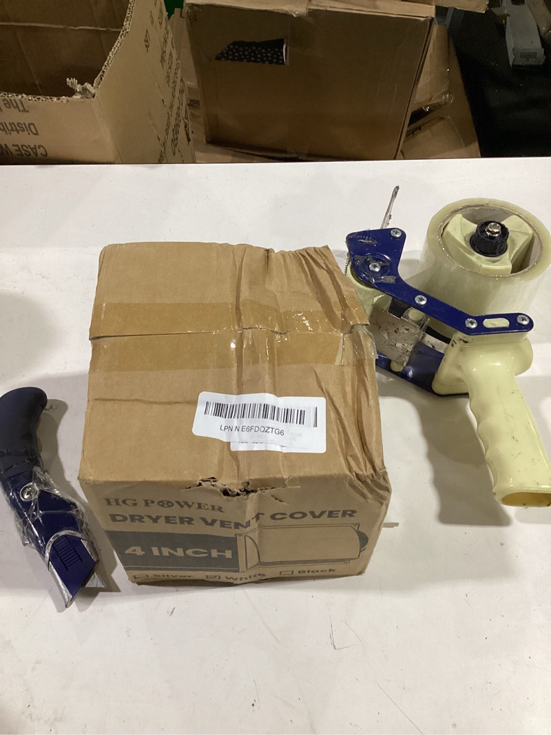 Condition photo showing Good Condition for 4 inch dryer vent cover outside, hg power metal exterior vent cover with removable screen & cushioned non-return flap, air wall vent for house, range hood, ac, opening diameter: 3.81" white 4 in[neck size:3.81in] white