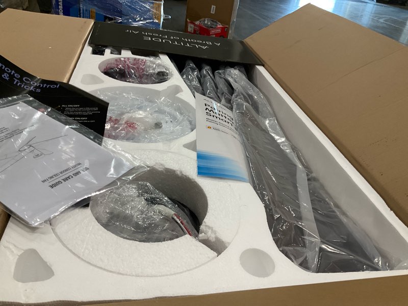 Condition photo showing Good Condition for altitude mighty condor 60-in color-changing integrated led outdoor smart matte black with dark brown blades blades ceiling fan with light - remote included ( 5 -blade )