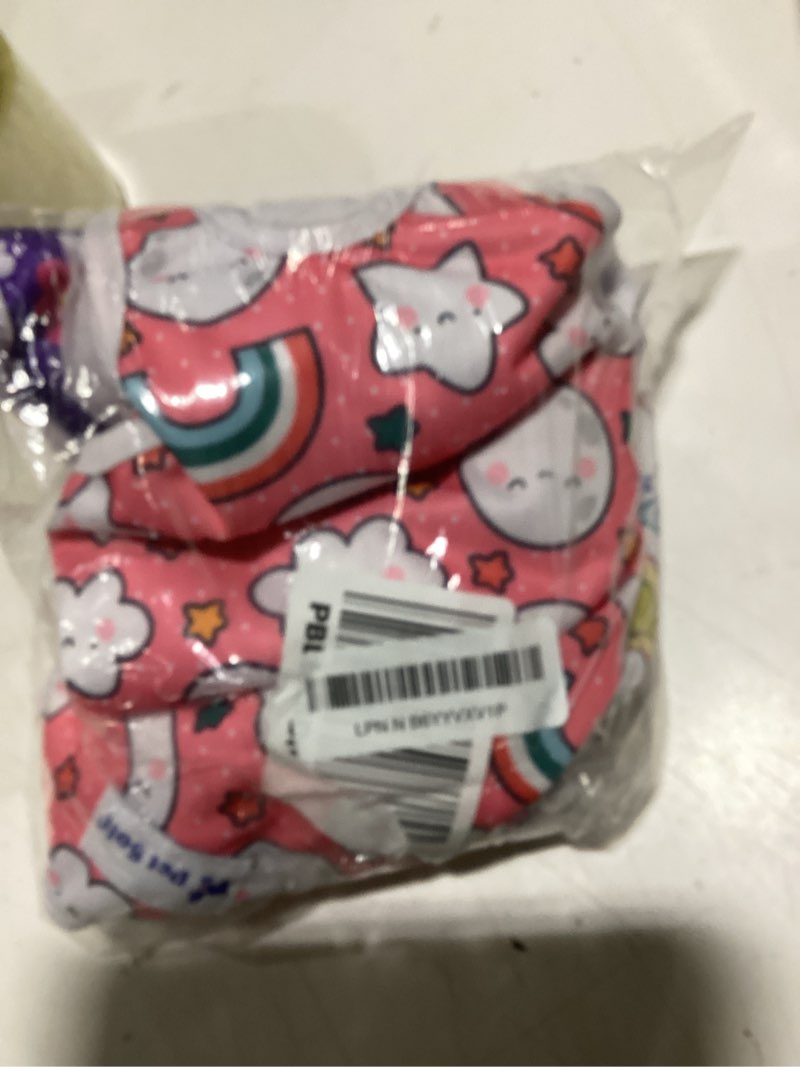 Condition photo showing Good Condition for Pet Soft Dog Diapers Female Onesie Sanitary Pantie with Adjustable Suspender, Colorful Pattern Washable Puppy Diapers Female, Super Absorbent Underwear Dog Diaper for Heat (Nature, L) Nature Large