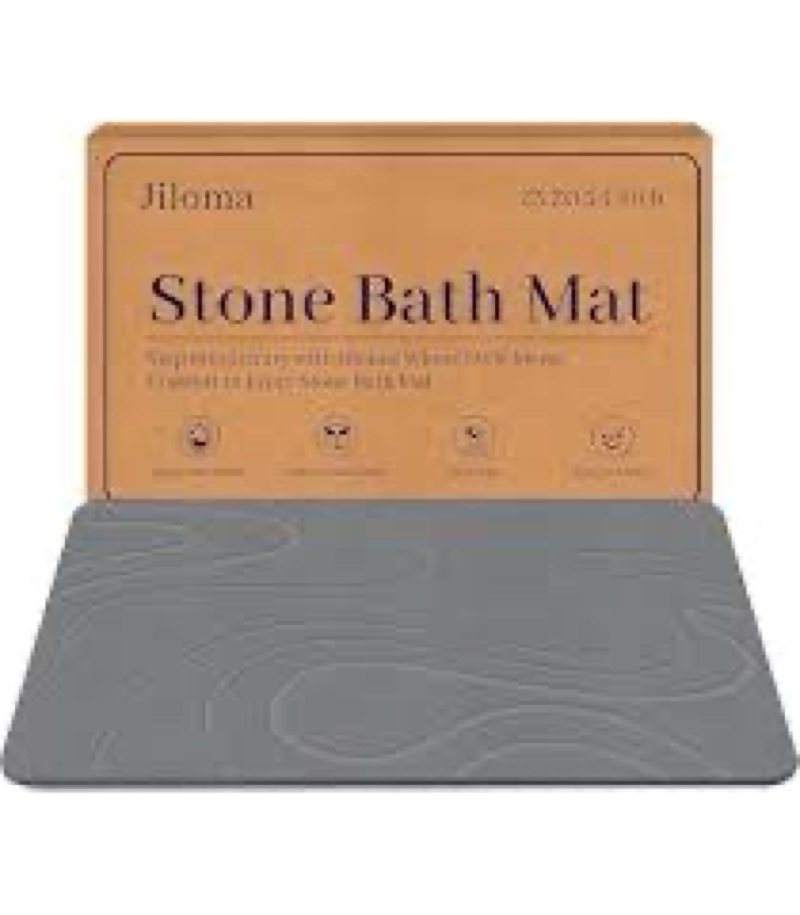 COSARE Stone Bath mat for bathrooms Quickly Drying and Non-Slip, Super Absorbent Water Resistant and
