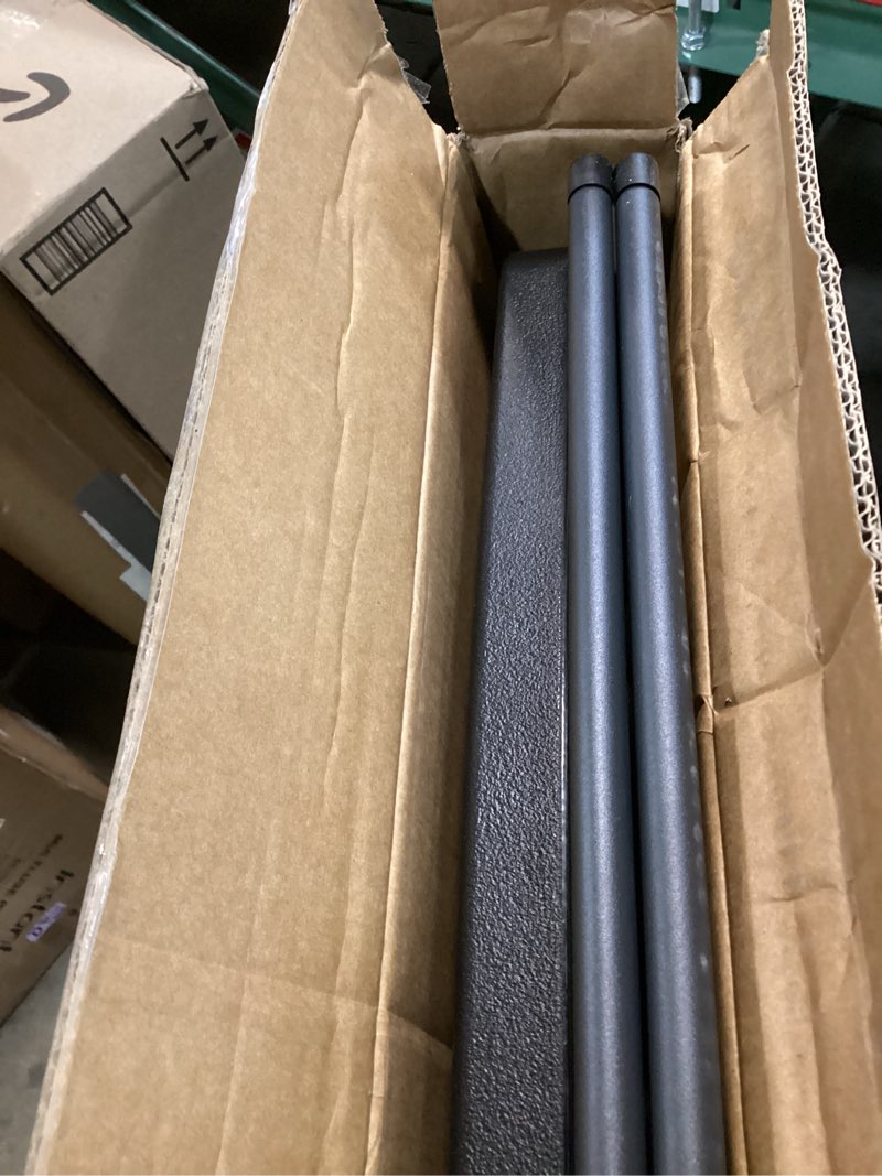 Condition photo showing Good Condition for folding table 30 inch - small desk adjustable height tv tray for laptop, couch, camping - heavy duty utility foldable table for small spaces, no assembly required, snowy granite (black) black 30in